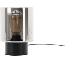 Bordslampa med glödlampa och transparent lampskärm