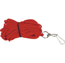 Rött rep med karbinhake