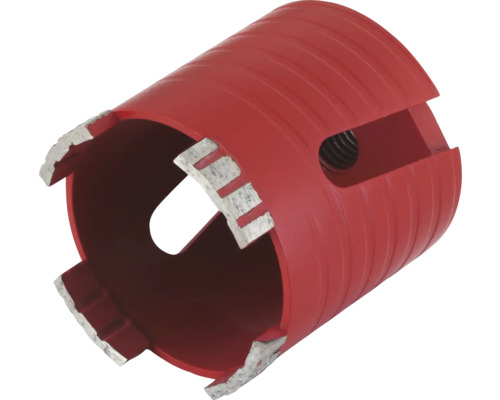 Diamantborrkrona med segmenterad skärkant.