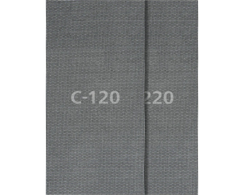 Slipgaller WOLFCRAFT K 120/220 115x280mm 4 blad Finmaskigt nät för insektsnät med en kvadratisk nätstruktur och en vertikal söm.