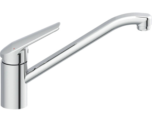 Enspaksblandare för diskho av metall