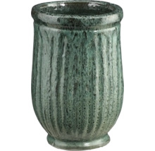 Keramisk blomkruka med räfflad textur