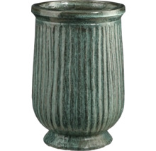 Dekorativ blomstervas med räfflad textur