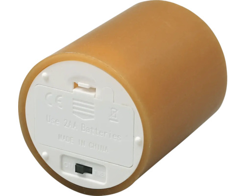 Dekorativt LED-ljus med batterifack och strömbrytare