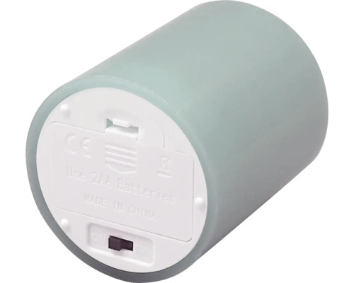 Dekorativt LED-ljus av vax, drivs med två AA-batterier