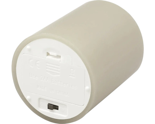 Dekorativt LED-ljus med batterifack och strömbrytare