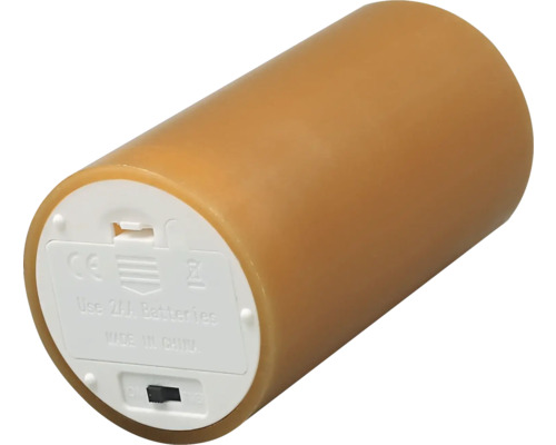 Dekorativt LED-blockljus med batterifack