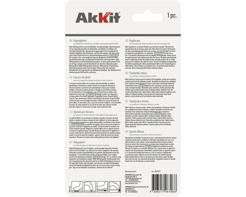 Akkit fogskrapa för pressning och utjämning av silikon och tätningsmedel, 1 styck