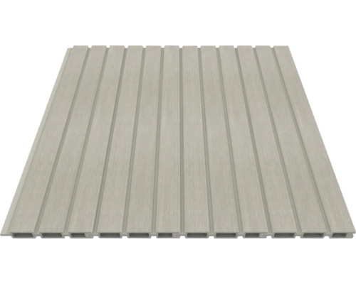 Plastpanel med not och fjäder