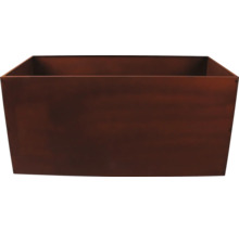 Fyrkantig planteringslåda av metall