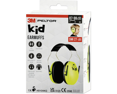 3M Peltor Kid hörselkåpor för barn, 87 till 98 decibel
