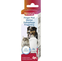 Beaphar Finger Pad Dental Tandvård Fingerling-förpackning med hund och katt