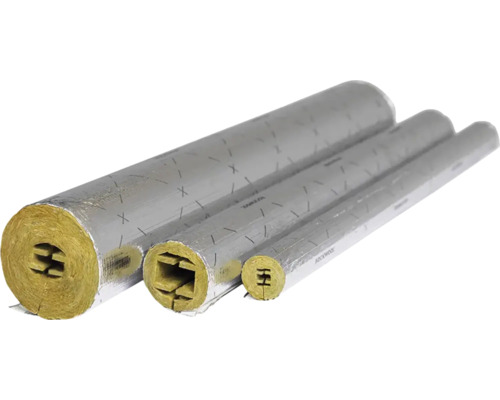 Rörisolering av stenull med beklädnad