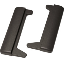 Två möbelanslutningar av plast