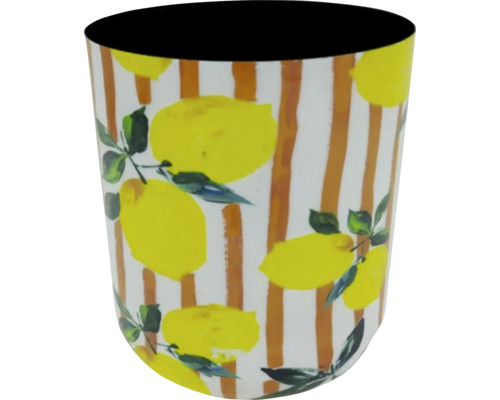 Tandborstmugg med citronmönster