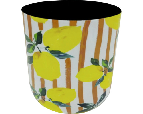 Tandborstmugg med citronmönster