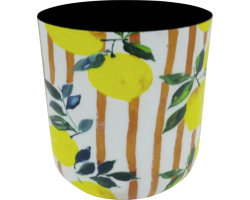 Mugg med citronmotiv och ränder