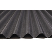 Närbild av en korrugerad skiva av fibercement