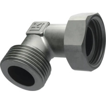 Vinkelkoppling av metall med gänga