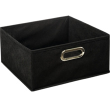 Svart förvaringslåda med handtag