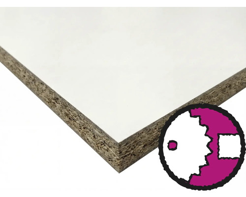 Spånskiva med beläggning