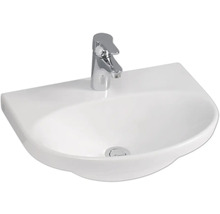 Keramisk tvättställ med blandare för badrummet