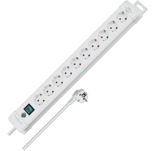 Grenuttag med tio uttag och strömbrytare