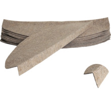 Hörn av filt som kantskydd