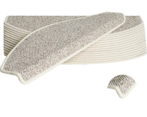 Trappstegsmatta Mistral beige 28x56cm 15-pack Trappstegsmattor av textil