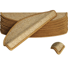 Trappstegmattor av matta med kant