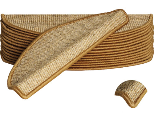 Trappstegmattor av matta med kant