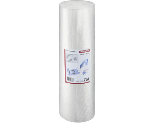Rulle bubbelplast, 100 cm x 20 m