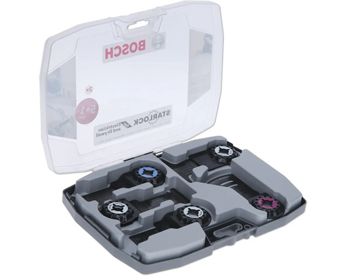 Sågblad BOSCH metall/trä sats 6-delar Bosch Starlock oscillerande sågbladssats i öppen förvaringslåda