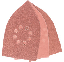 Triangulärt sandpapper med perforering i set