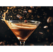 Espresso Martini med kaffebönor