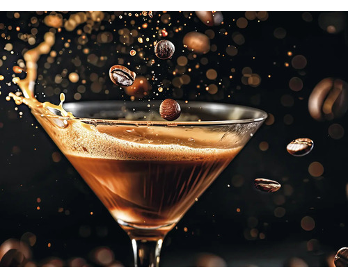 Espresso Martini med kaffebönor