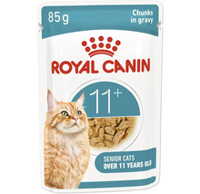 Royal Canin kattmat för äldre katter från 11 år, bitar i sås, 85 grams förpackning