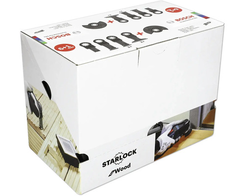 Bosch Starlock träaccessoarset i en förpackning