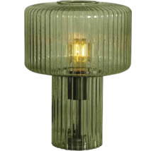 Räfflad bordslampa i glas