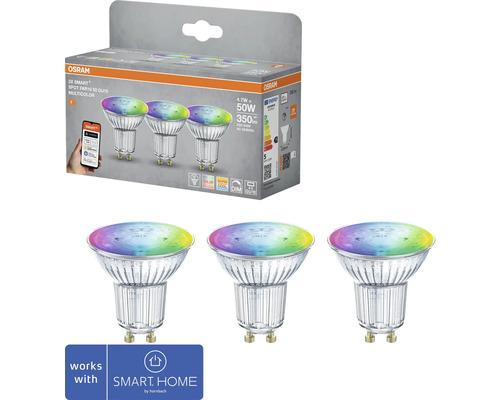 Osram Smart+ Spot PAR16 50 GU10 Multicolor 3-pack