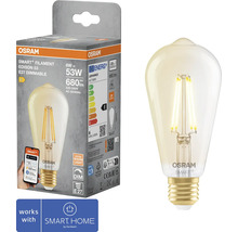 Osram Smart+ Filament Edison 53 E27 dimbar glödlampa