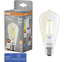 Osram Smart Filament Edison 60 E27 dimbar LED lampa