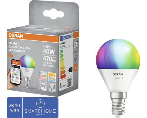 Osram Smart Plus Classic P 40 E14 Multicolor LED-lampa