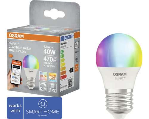 Osram Smart+ Classic P 40 E27 Multicolor LED-lampa med förpackning
