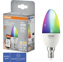 Osram Smart Plus Classic B 40 E14 Multicolor LED-lampa med förpackning