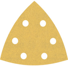 Triangulärt slippapper med hål