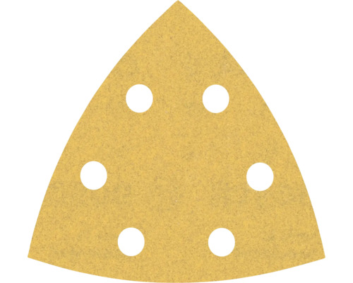 Triangulärt slippapper med hål