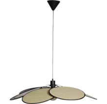 Pendellampa med lampskärm i trä
