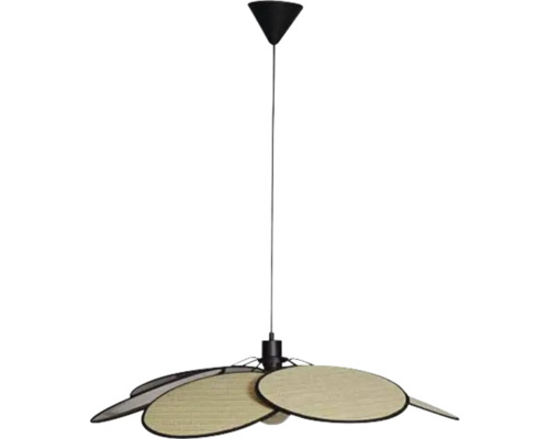 Pendellampa med lampskärm i trä
