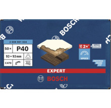 Bosch Expert slippapper, 50 stycken, korn P40, 93x93 millimeter